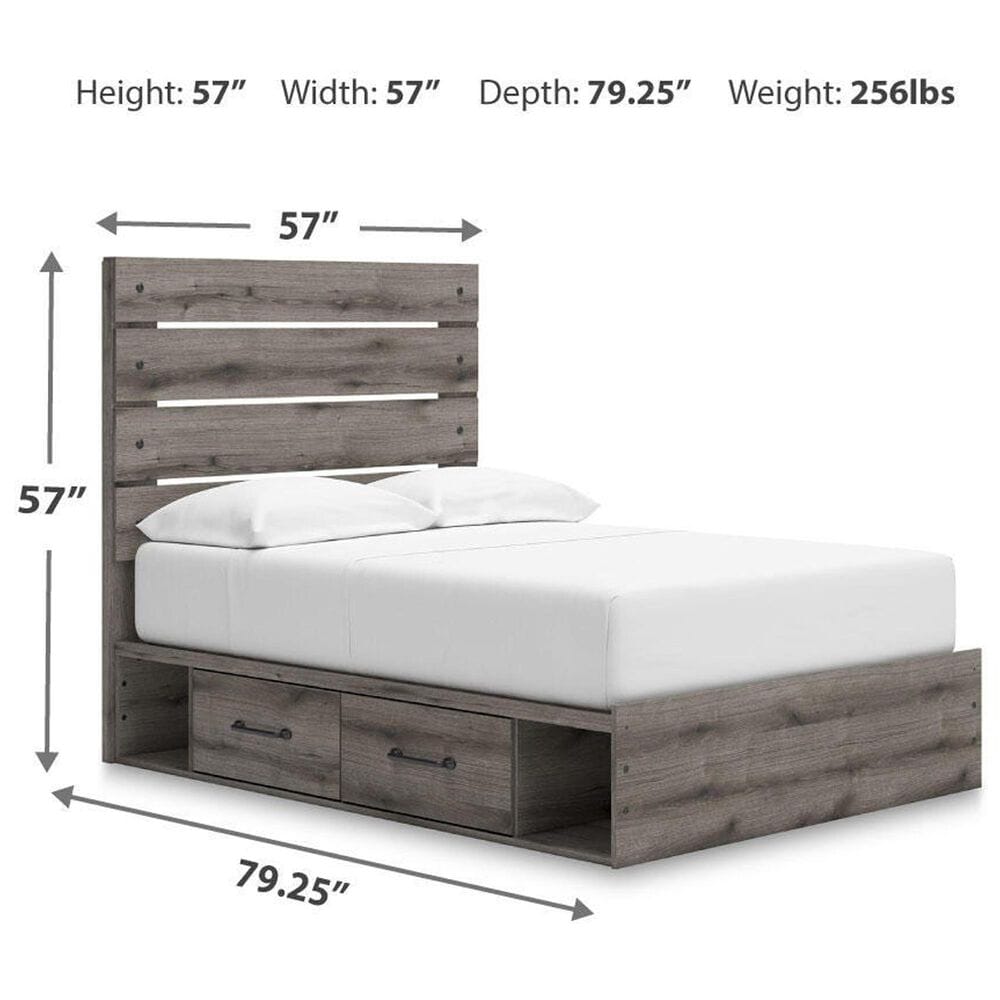 Ashley Graystorm Full Panel Storage Bed  in Brown Gray, , large