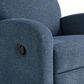 Lifestyle Solutions Paloma Manual Swivel Rocker Recliner in Blue, , large