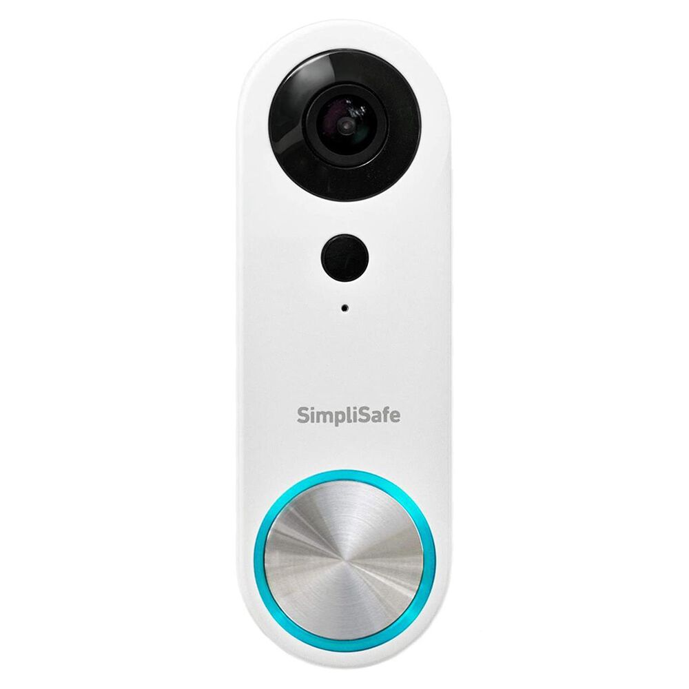 SimpliSafe Pro Video Doorbell in White - Wired, , large