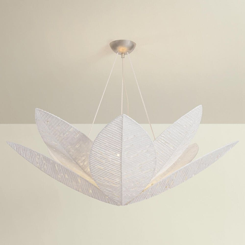 Troy Lighting Azores 8-Light Chandelier in Warm Silver Leaf, , large