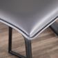 Lumisource Mara Counter Stool with Grey Cushion in Black (Set of 2), , large