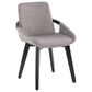LumiSource Cosmo Accent Chair with Fabric Cushion in Grey, , large