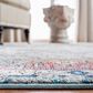 Safavieh Aria 6"6" Square Turquoise and Light Orange Area Rug, , large