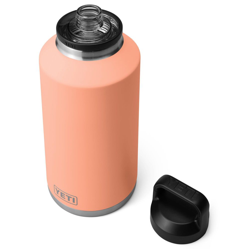 YETI Rambler 64 Oz Water Bottle with Chug Cap in Lowcountry Peach, , large