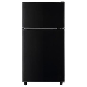 HOMLUX 3.5 Cu. Ft. Top Freezer Refrigerator with Adjustable Thermostat in Black, , large