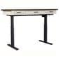Riva Ridge Caraway 60" Lift Desk in Aged Ivory and Black, , large