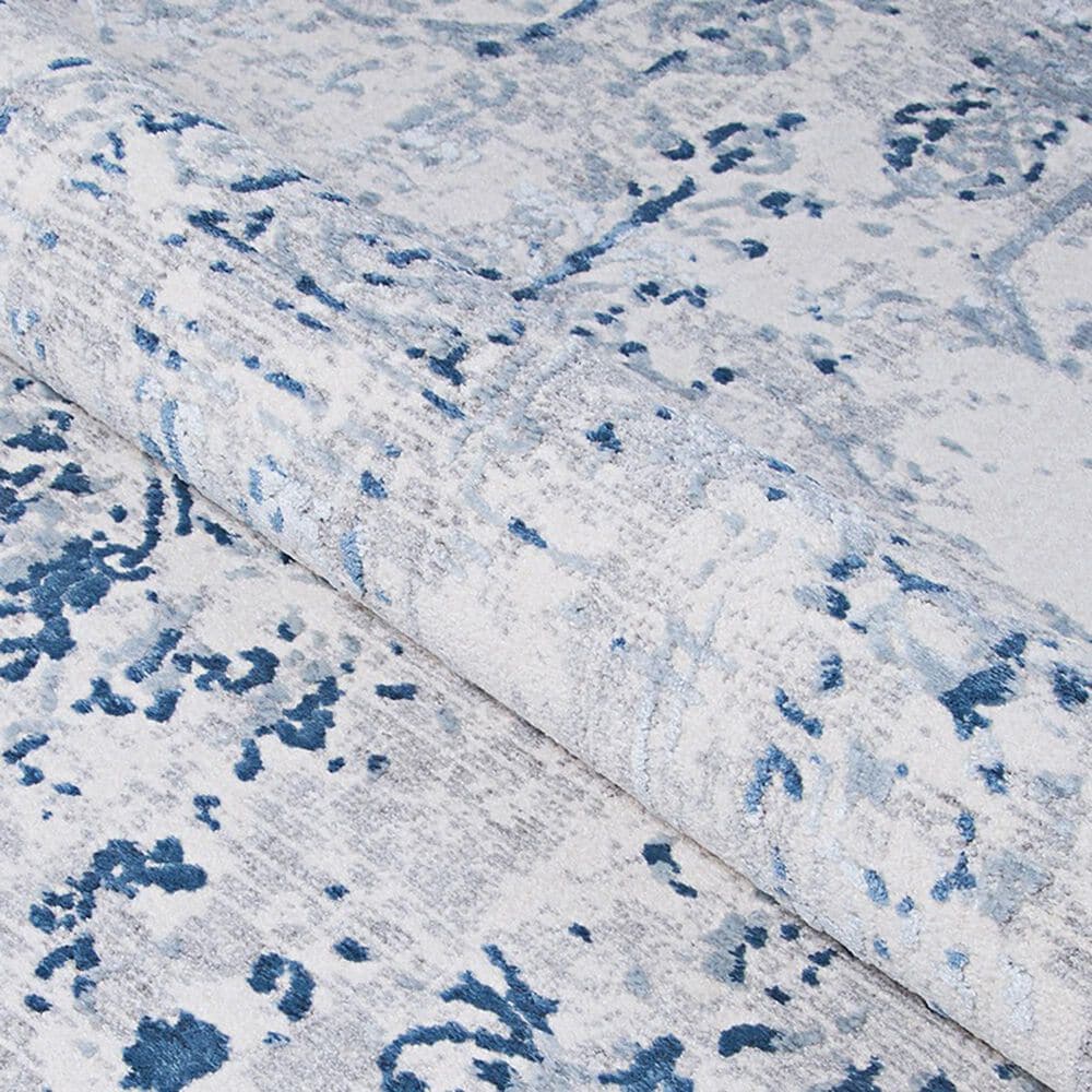 Couristan Calinda Kingsbury 2&#39; x 3&#39; Steel Blue and Ivory Area Rug, , large
