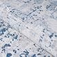 Couristan Calinda Kingsbury 2" x 3" Steel Blue and Ivory Area Rug, , large