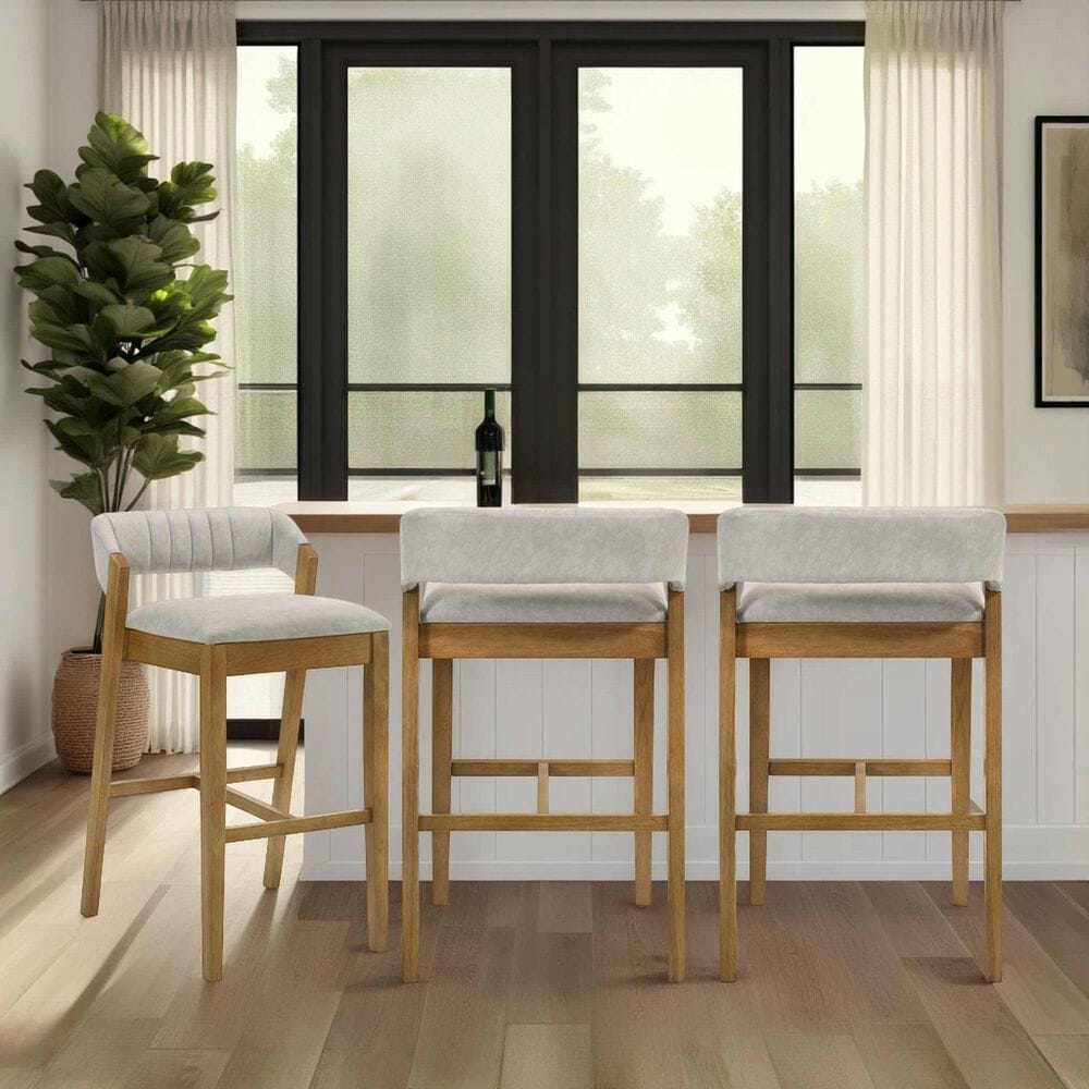 Armen Living Landyn 30" Bar Stool in Amber Glow, , large