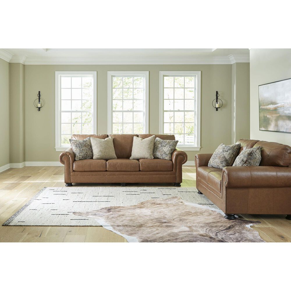 Ashley Carianna Stationary Sofa in Caramel, , large