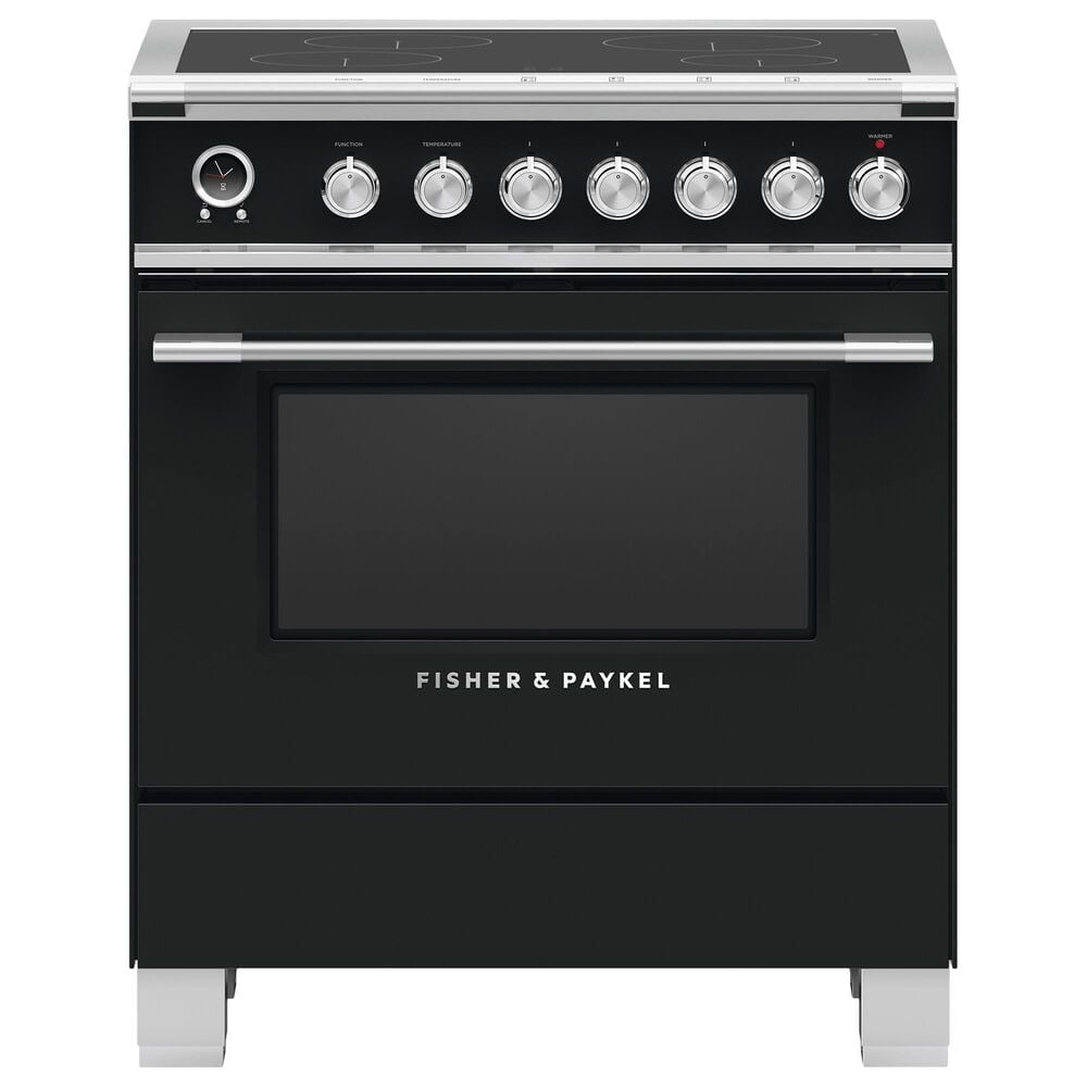 Fisher & Paykel 30" Classic Induction Range with 4 Burners in Black, , large