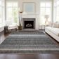 Dalyn Rug Company Portico PO2 Chocolate 9" x 12" Area Rug, , large