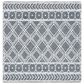 Safavieh Natura NAT478A 6" Square Ivory and Black Area Rug, , large