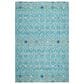 Dalyn Rug Company Portico Teal, Ivory, Navy, Copper, Fern and Silver 5" x 7"6" Area Rug, , large