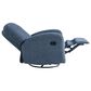 Lifestyle Solutions Paloma Manual Swivel Rocker Recliner in Blue, , large