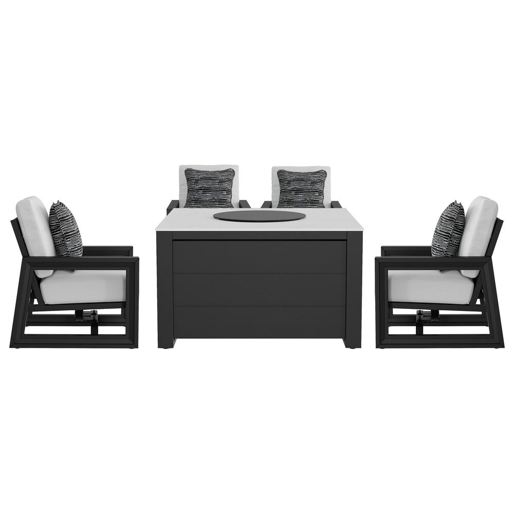 Agio Drift 5-Piece Fire Chat Set in Poplin Oyster, , large