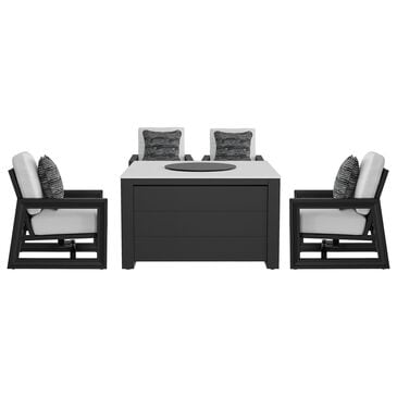Agio Drift 5-Piece Fire Chat Set in Poplin Oyster, , large