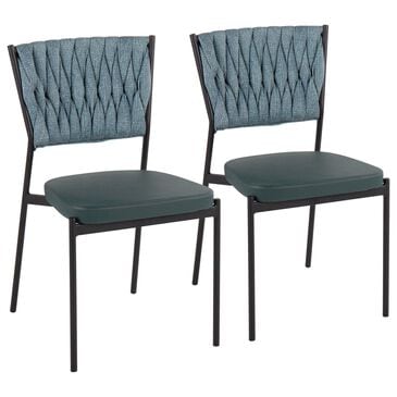 Lumisource Tania Side Chair in Green (Set of 2), , large