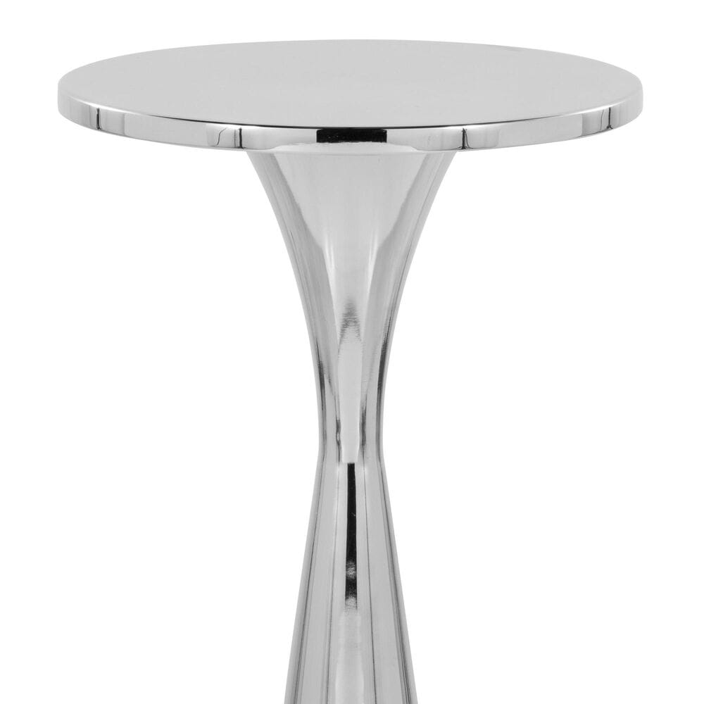 Lumisource Gemma 22&quot; Side Table in Polished Nickel, , large