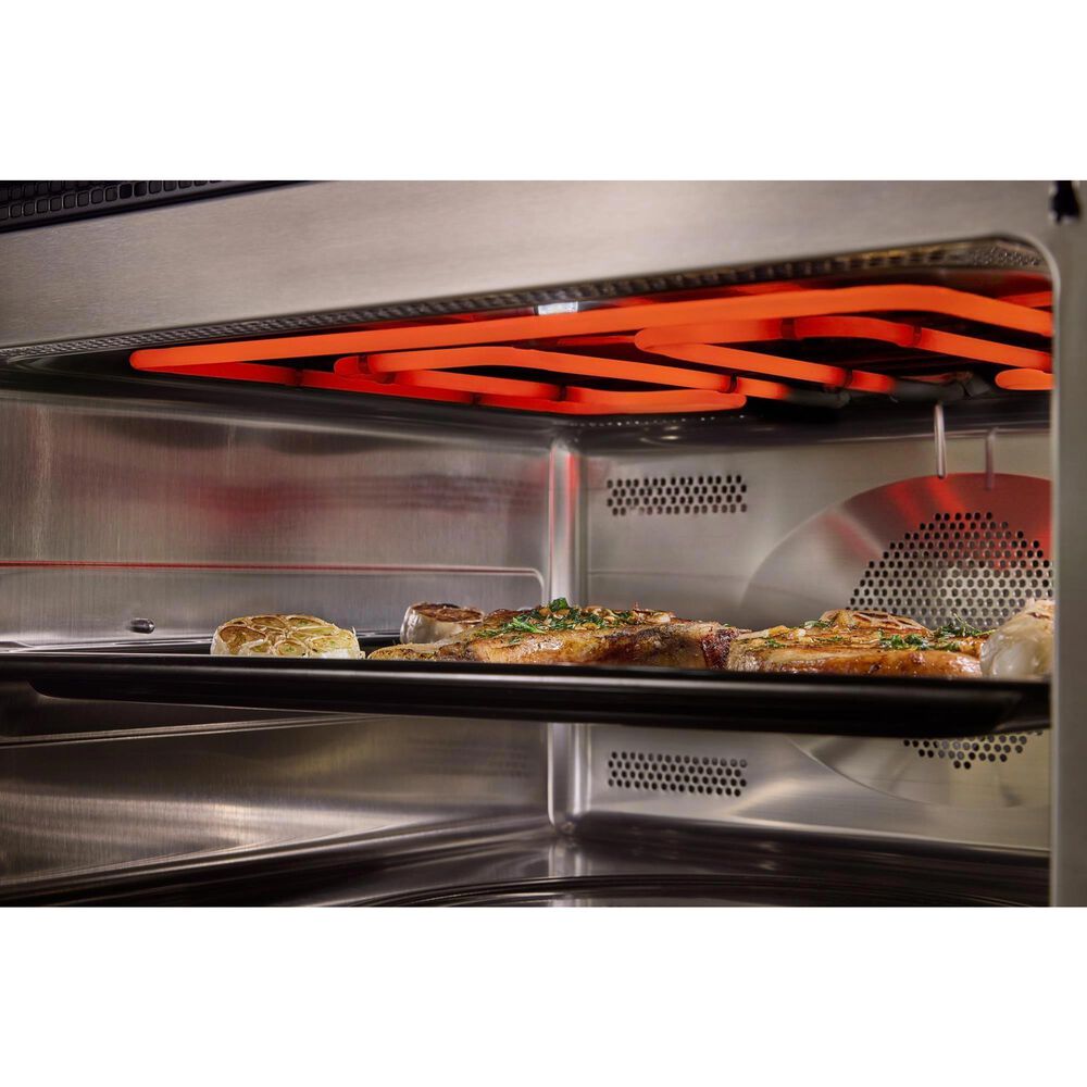 KitchenAid 2-Piece Kitchen Package with PrintShield Stainless Steel 30" Smart Electric Single Wall Oven and Black 30" Electric Cooktop, , large