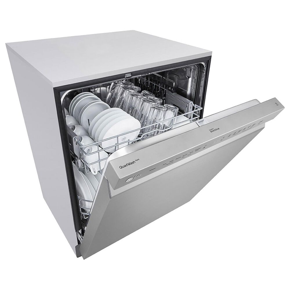 LG 24&quot; Front Control Smart Dishwasher in Stainless Steel, , large