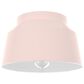 Hunter Cranbrook 1-Light Flush Mount in Blush Pink, , large