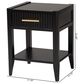 Baxton Studio Primrose 1-Drawer Nightstand in Black, , large