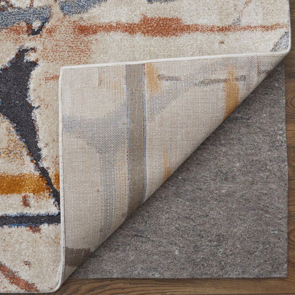 Feizy Gilmore 8&#39; x 10&#39; Blue, Orange and Gray Area Rug, , large