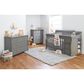 Sorelle Princeton Elite Crib and Changer in Weathered Gray, , large