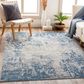 Surya Alpine 5"3" x 7"3" Blue, Medium Gray, Charcoal, Gray and Off-White Area Rug, , large