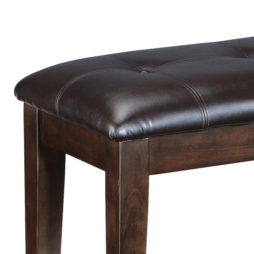 Ashley Haddigan Large Upholstered Dining Bench in Dark Brown, , large