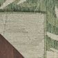 Nourison Garden Oasis GOA01 Green and Ivory 9" x 12" Indoor/Outdoor Area Rug, , large