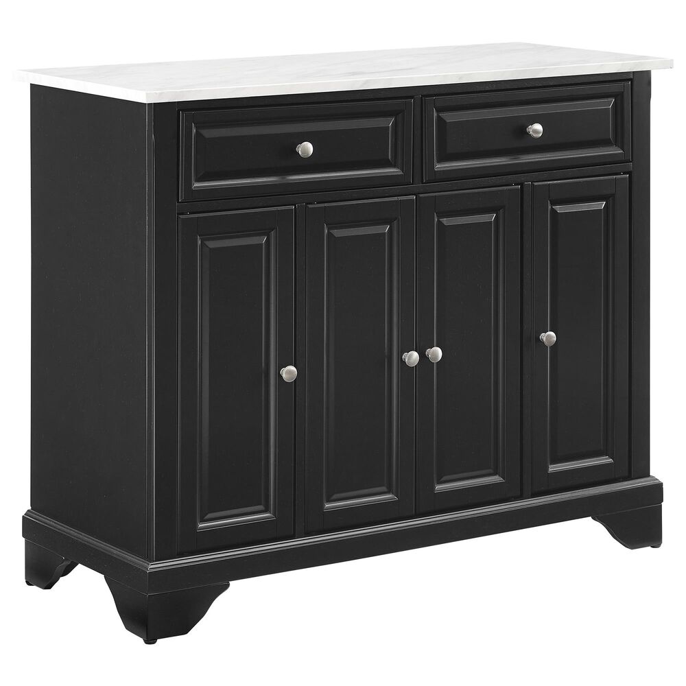 Crosley Furniture Avery Kitchen Island/Cart in Distressed Black, , large
