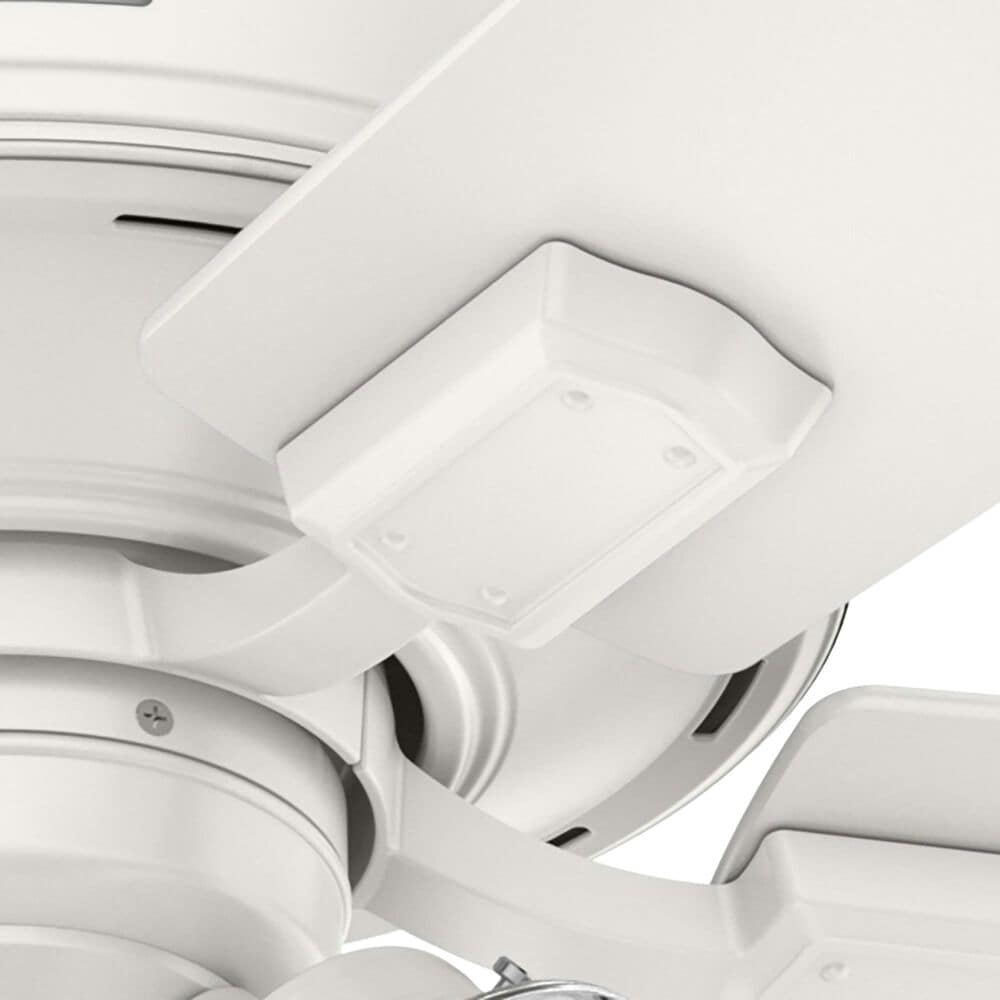 Hunter Crestfield 52&quot; Remote Ceiling Fan with LED Lights in Fresh White, , large