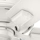 Hunter Crestfield 52" Remote Ceiling Fan with LED Lights in Fresh White, , large