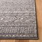 Safavieh Tulum 2" x 8" Dark Grey and Ivory Runner, , large