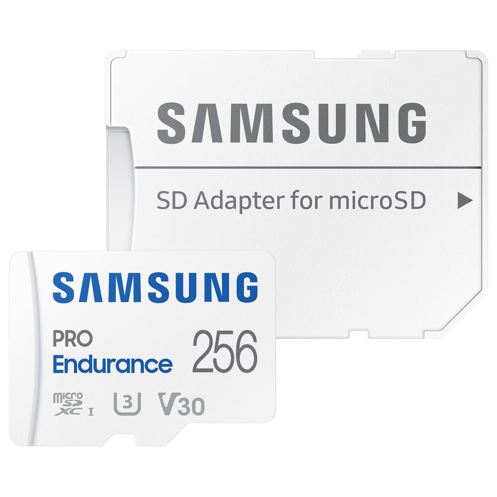 Samsung PRO Endurance microSDXC Memory Card 256GB in White, , large