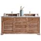 James Martin Vanities Savannah 72" Double Bathroom Vanity in Driftwood with 3 cm Arctic Fall Solid Surface Top and Rectangular Sinks, , large