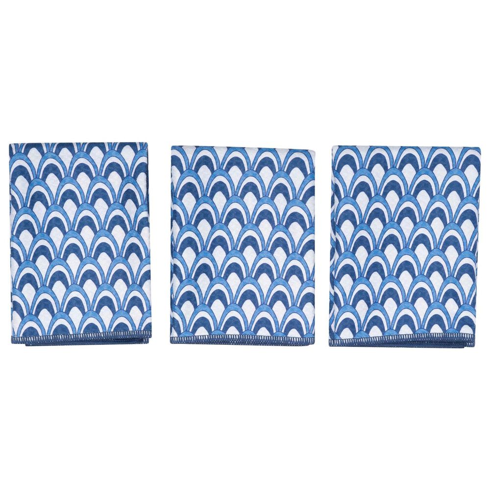 Once Again Home Fish Mighty Reversible Mini Towel in Multicolor &#40;Set of 3&#41;, , large