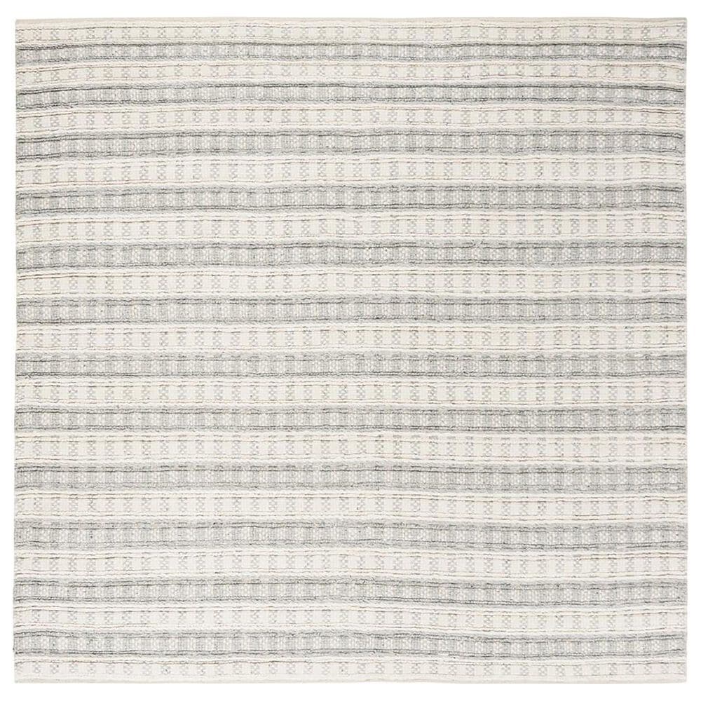 Safavieh Natura NAT403A 6" Square Grey and Ivory Area Rug, , large