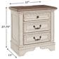 Ashley Realyn 5-Piece King Bedroom Set in Chipped White and Distressed, , large
