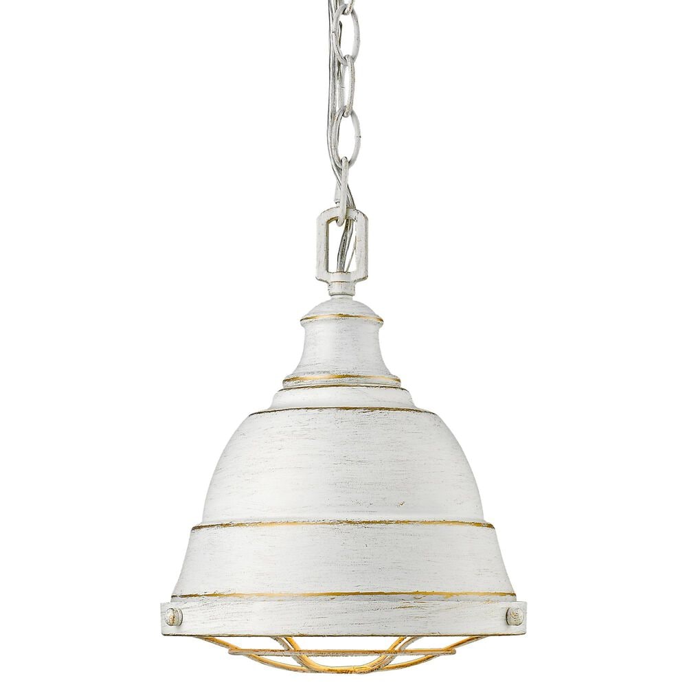 Golden Lighting Bartlett 1-Light Pendant in French White, , large