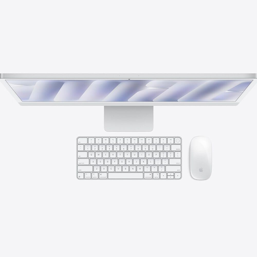 Apple 24-Inch iMac All-in-One Desktop - Apple M4 chip - 10-core CPU - 16GB RAM - 10-core GPU - 256GB SSD in Silver with 3-Year AppleCare+, , large