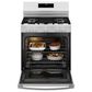 GE Appliances 30" Freestanding Gas Range with 5 Burners in White, , large