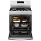 GE Appliances 30" Freestanding Gas Range with 5 Burners in White, , large