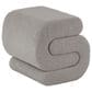 Maple and Jade 20" Boucle Accent Ottoman in Gray, , large