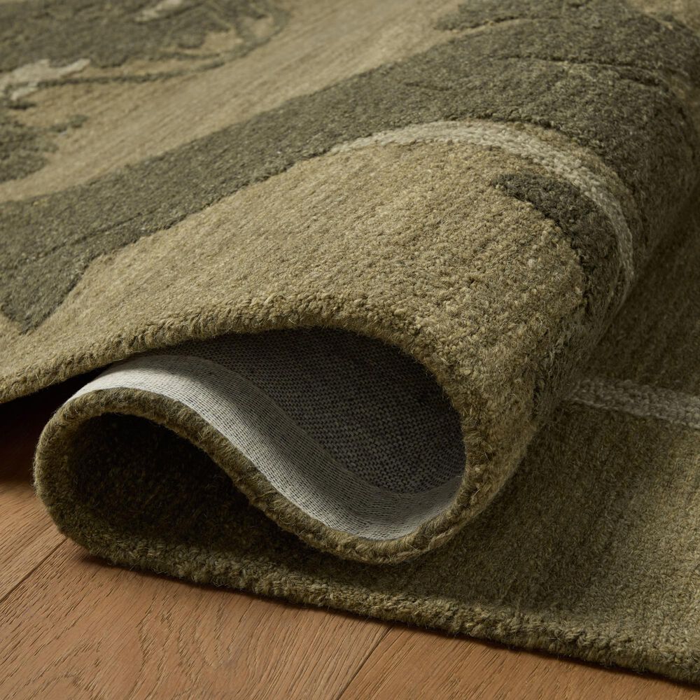 Loloi Romi Green and Forest 7'9" Square Area Rug, , large