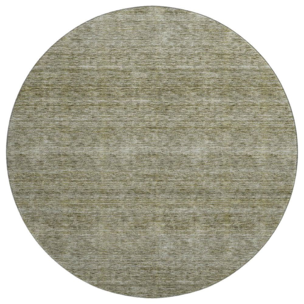 Dalyn Rug Company Soft Essentials Solid Sage 8" Round Indoor/Outdoor Area Rug, , large