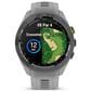 Garmin Approach S70 Smartwatch 41mm Black and Amp Yellow Ceramic Bezel Case with Powder Gray Silicone Band, , large