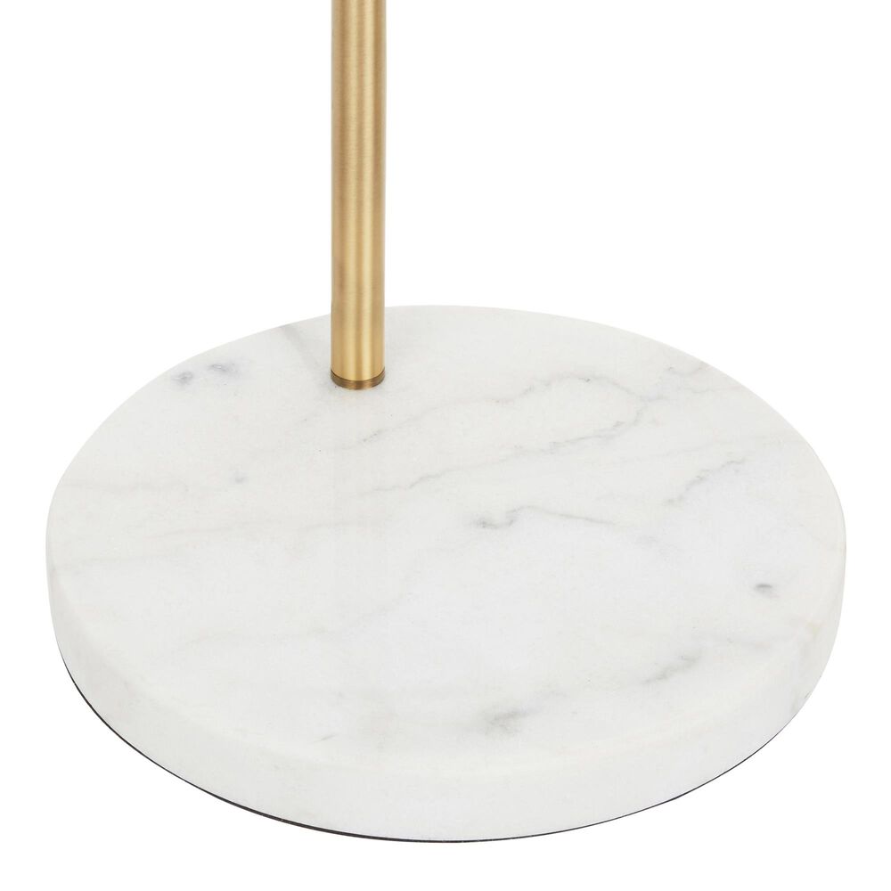 Lumisource Salon Floor Lamp in White and Antique Brass, , large